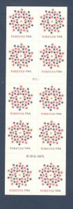 5131a (CF1) Patriotic Spiral Counterfeit (No Microprinting) Booklet Pane Of 10