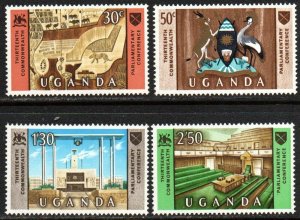 Uganda Sc #111-114 Mint Hinged