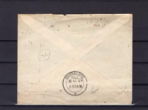 India 1949  Independence Day Cover and Cancels send to South Africa
