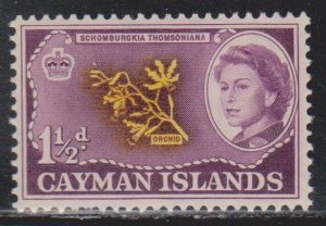 CAYMAN ISLANDS Scott # 155 MH - QEII & Orchid