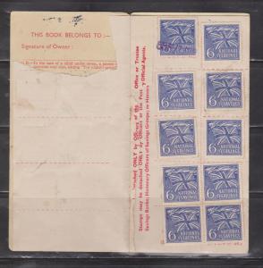 GREAT BRITAIN - National Savings Stamp Booklet With Stamps - 1 Page Missing