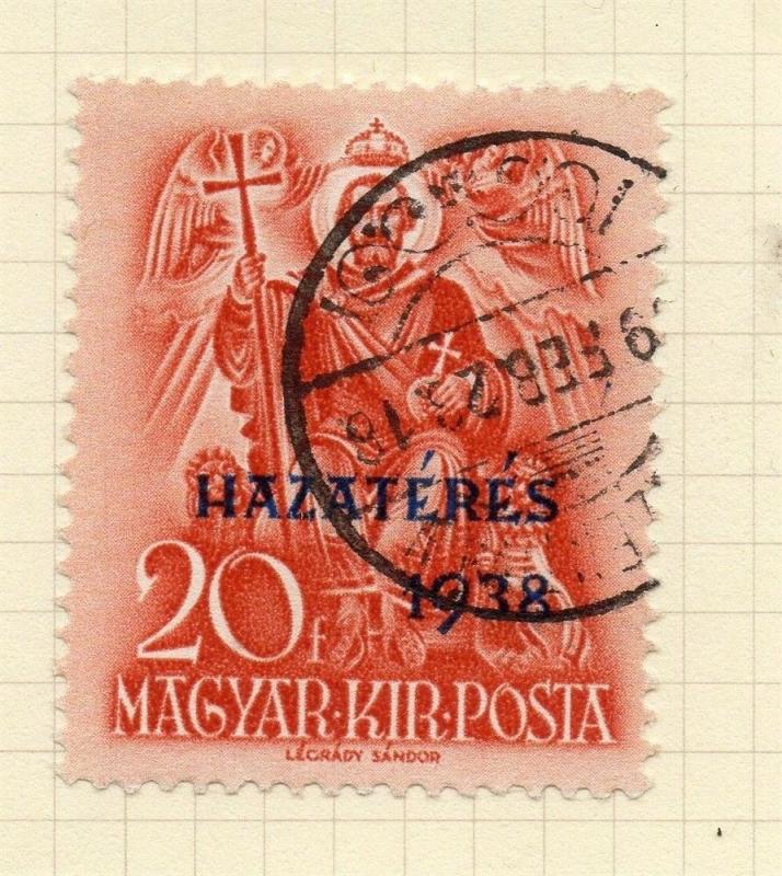 Hungary 1938 Early Issue Fine Used 20f. Optd 179100