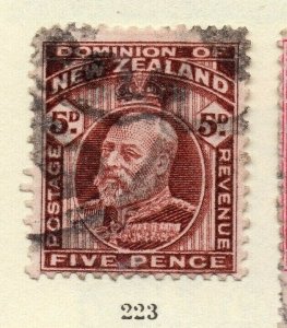 New Zealand 1909 Early Issue Fine Used 5d. NW-166088