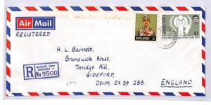 Brunei Bandar Seri Begawan Devon Great Britain Cover {samwells} PTS BQ57