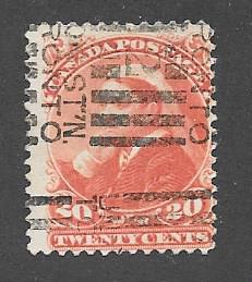 Canada. Scott 46  Used   Scott CV $125.00