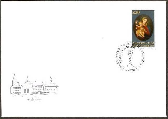 Liechtenstein 2008 Art Religious Painting Mother & Child  FDC # 7809