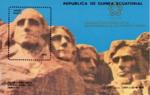 Equatorial Guinea 1976 American Bicentennial George Washington S/S  Mi#222 MNH