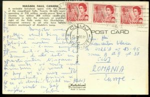 to ROMANIA, Centennial post card Booklet & coil stamps 1968 Canada