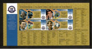 Micronesia 2004 - FIFA Soccer Football - Sheet of 4 Stamps - Scott #611 - MNH