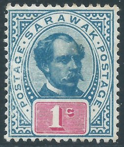 Sarawak, Sc #36, 1c MH