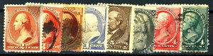 U.S. #SET FROM 1800'S INCLUDING #214, #215, 