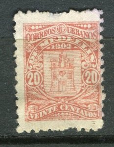 COLOMBIA; PRIVATE LOCAL POST Company issue 1903 Medellin 20c. used