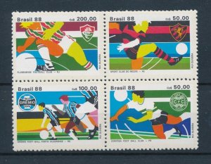 [112182] Brazil 1988 Football soccer clubs Fluminese Recife Coritiba  MNH