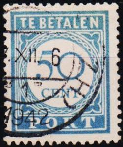 Netherlands. 1912 50c S.G.D246 Fine Used