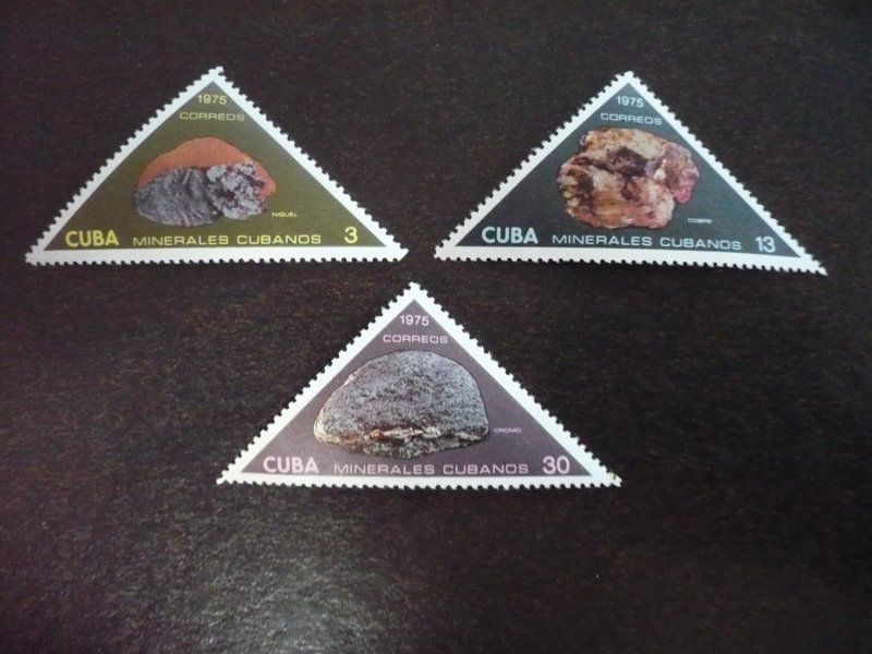 Stamps - Cuba - Scott# 1961-1963 - Mint Hinged Set of 3 Stamps