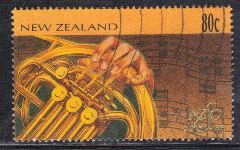 NEW ZEALAND SC# 1373  USED* 80c   1996   MUSIC   SEE SCAN