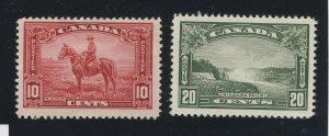 2x Canada MH Stamps #223-10c Mountie F/VF #225 20c Niagara Falls VF GV = $30.00