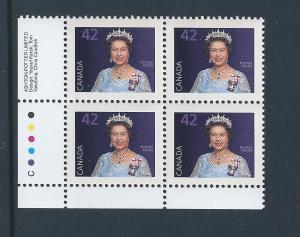 Canada #1357 LL PL BL Queen Elizabeth II 42¢ MNH1