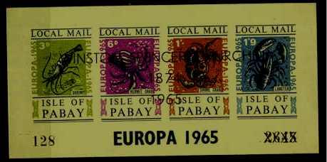 Pabay isle MNH s/s Sealife/Churchill/Europa