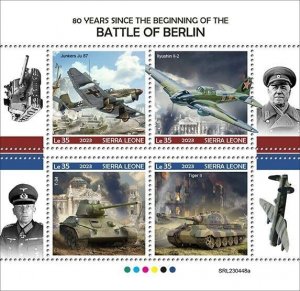 2024/02 - SIERRA LEONE  - BATTLE OF BERLIN  80TH     1V    MNH **