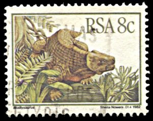 South Africa 606, used, Prehistoric Animals, Bradysaurus