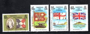 Tristan da Cunha #377-380 VF,  Used, CV $4.85    ....   6550048