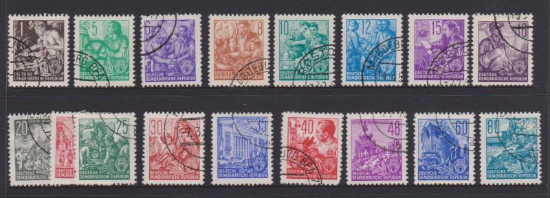 Germany DDR Sc#155-170 Used