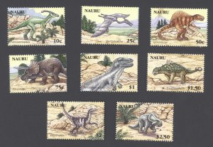 2006 Nauru Scott #556-563 Dinosaurs, Complete Set of 8 MNH