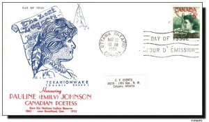 Canada FDC #392 Pauline Johnson - Ginn cachet