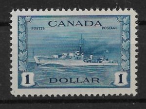 1942 Canada 262 $1 Destroyer MNH