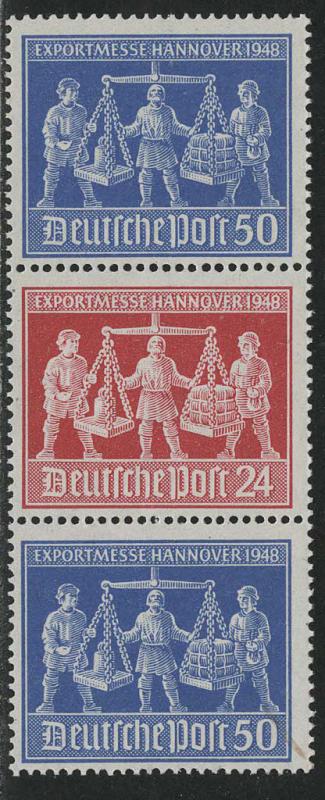 Germany AM-Post Scott # 585 (2), 584, mint nh, se-tenant, Mi# SZd4