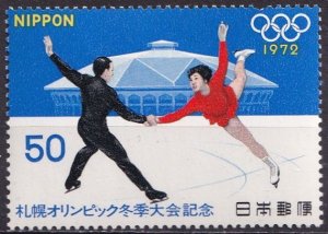 Japan 1105 (mnh) 50y Winter Olympics, Sapporo: figure skating pair (1972)