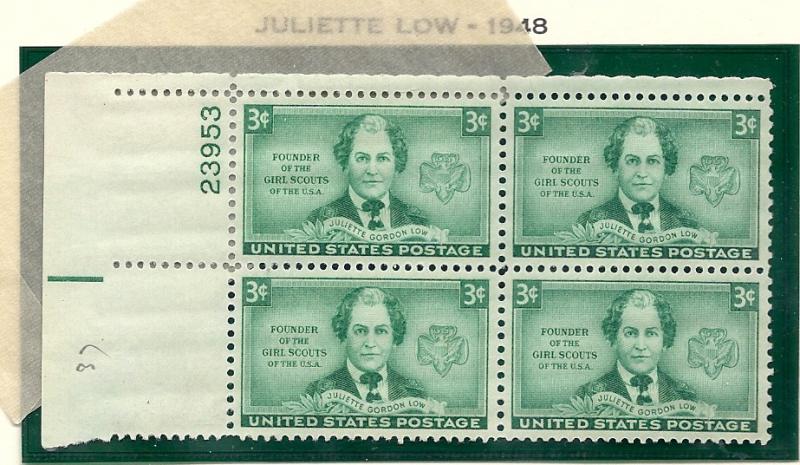 US#974 Juliett Low Plate Block of 4 (MNH) 