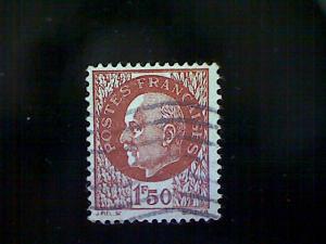 France, Scott #440, used (o), 1942, Marshal Pétain, 1.50frs, dull red brown