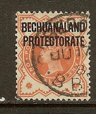 Bechuanaland Prot, Scott #69, 1/2p QV Overprint, Used