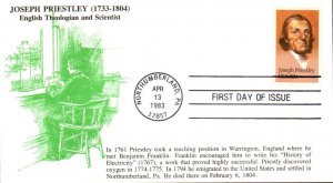 #2038 Joseph Priestley KMC FDC