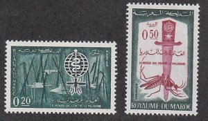 Morocco # 66-67, Malaria Eradication, Mint Hinged