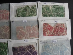 Newfoundland wholesale 19 face different stamps x100 of each, believe unsearched