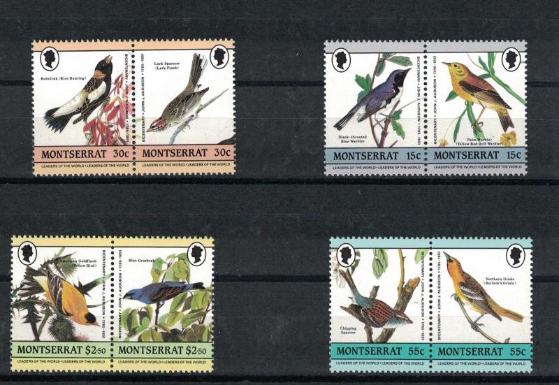 Montserrat  - Birds.Set Of 8.  MNH OG.  #02 MONTs8