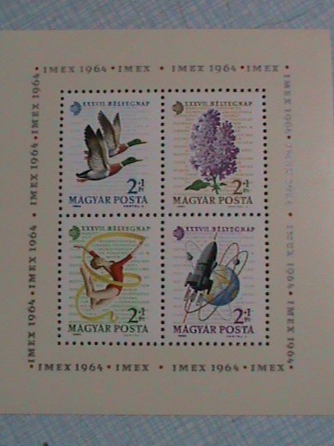 HUNGARY STAMP:IMAX1964 BIRD,SPORT, FLOWER AND SPACE MINT NOT HING SOUVENIR SHEET