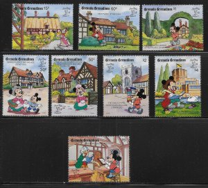 Grenada Grenadines 1175-1182 Disney Stamp World London '90 MNH c.v. $15.45