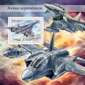 Mozambique - 2016 Supersonic Aircraft - Souvenir Sheet - MOZ16423b