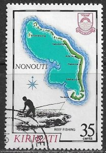 Kiribati ~ Scott # 424 ~ Used ~ Map