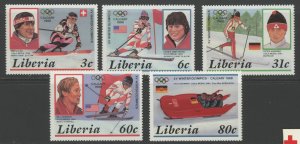 Liberia 1049-53 ** mint NH winter sports olympics (2106 55)