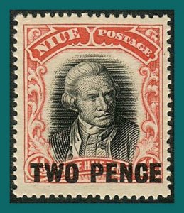 Niue 1931 Captain Cook Surcharge, MNH #48,SG50