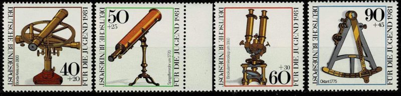 Germany 1981 Scott#B583-6 MNH,  Historic Optical Instruments