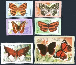 Laos 386-391,MNH.Michel 554-559. Butterflies 1982.Herona marathus,Neptis paraka,