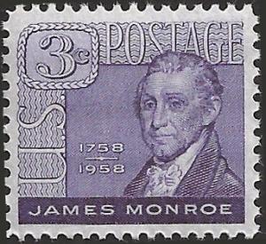 # 1105 MINT NEVER HINGED JAMES MONROE