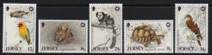 JERSEY SG447/51 1988 WILDLIFE MNH