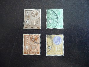 Stamps - Malta - Scott# 131,132,134,139 - Used Part Set of 4 Stamps